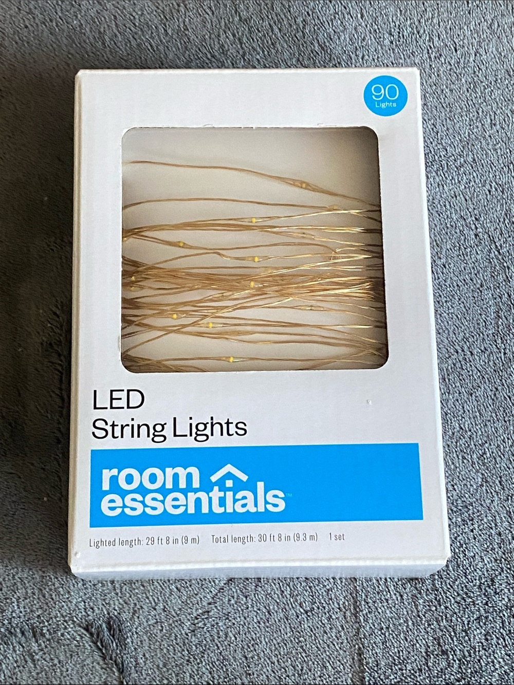 Room Essentials Gold Wire LED String Lights - Warm White LEDs